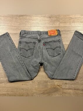 Levi's 501 Grey Straight Leg Jeans 31x30